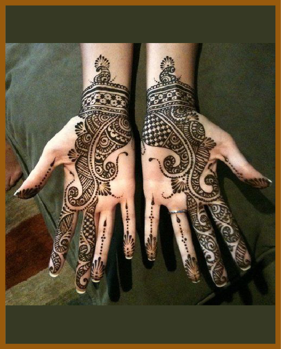 Layered Petals In Stylish Front Hand Mehndi Design
